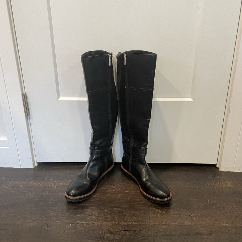 Tommy Hilfiger Felvia Lug Bottom Riding Boots Size 8 Women’s - Picture 3 of 16